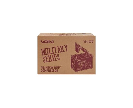 Автомобильный компрессор VOIN VM-070 "MILITARY SERIES" 150psi/25A/90л (VM-070), изображение 5