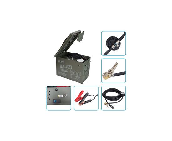 Автомобильный компрессор VOIN VM-080 "MILITARY SERIES" 150psi/50A/160л (VM-080), изображение 6