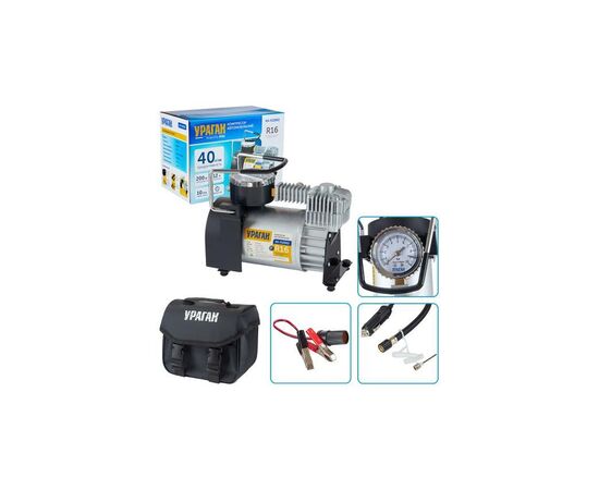 Автомобильный компрессор VITOL "Ураган" KA-У12052 150psi/15Amp/40л (KA-12052), изображение 6