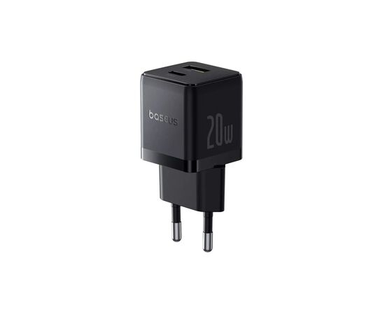 Зарядний пристрій Baseus 1xUSB-C PD20W + 1xUSB + cable USB-C to USB-C white (P10111608113-01), зображення 4