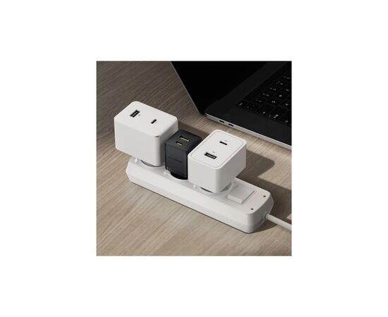 Зарядний пристрій Baseus 1xUSB-C PD20W + 1xUSB + cable USB-C to USB-C white (P10111608113-01), зображення 7