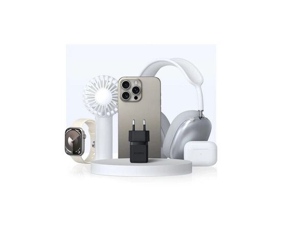 Зарядний пристрій Baseus 1xUSB-C PD20W + 1xUSB + cable USB-C to USB-C white (P10111608113-01), зображення 9