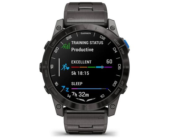 Смарт-часы Garmin D2 Mach 2, 47mm, Saph, Bare Ti/Blk w/LthrBd, GPS (010-02904-31), изображение 8