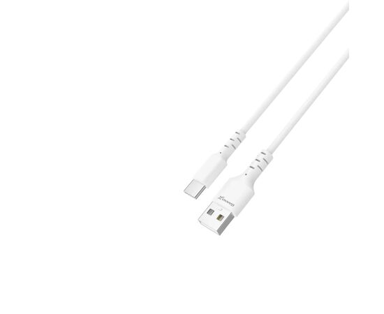 Дата кабель USB 2.0 AM to USB-C 1.0m 3A white Grand-X (PC-05W), изображение 3