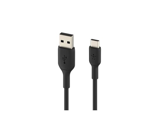 Дата кабель USB 2.0 AM to USB-C 0.15m 15W PVC black Belkin (CAB001BT0MBK), изображение 2