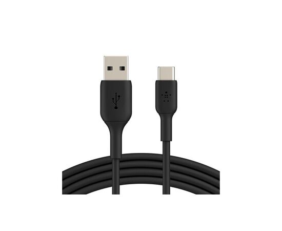 Дата кабель USB 2.0 AM to USB-C 0.15m 15W PVC black Belkin (CAB001BT0MBK), изображение 3