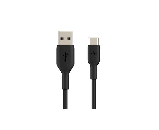 Дата кабель USB 2.0 AM to USB-C 0.15m 15W PVC black Belkin (CAB001BT0MBK)