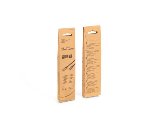 Дата кабель USB-C to USB-C 1.0m USB 4.0 black Digitus (DB-300443-010-S), изображение 8