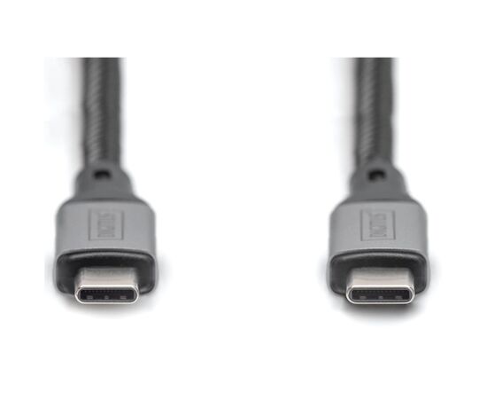 Дата кабель USB-C to USB-C 3.0m USB 4.0 black Digitus (DB-300443-030-S), изображение 2