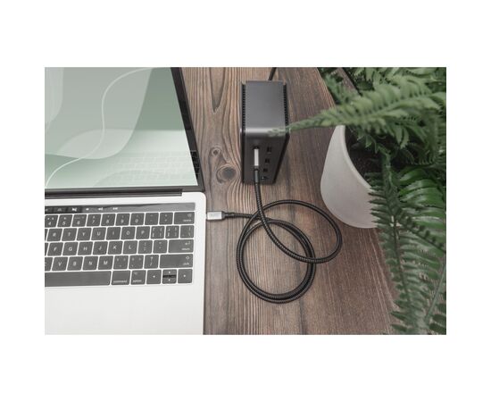Дата кабель USB-C to USB-C 3.0m USB 4.0 black Digitus (DB-300443-030-S), изображение 4