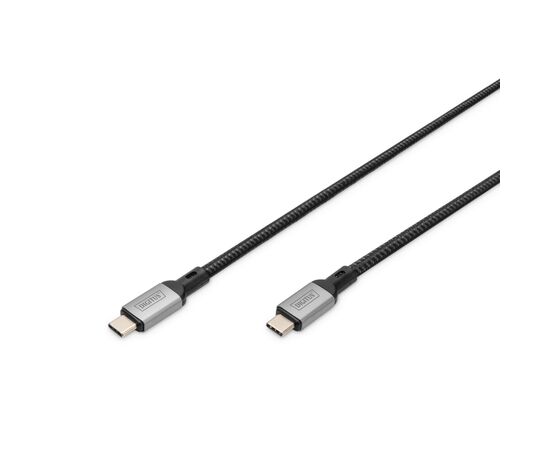 Дата кабель USB-C to USB-C 3.0m USB 4.0 black Digitus (DB-300443-030-S)