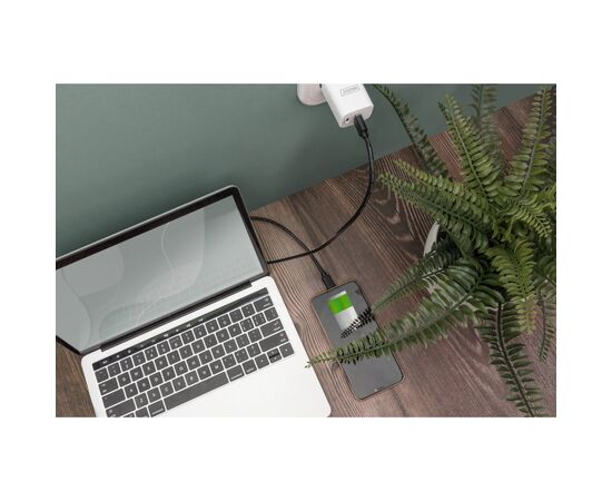 Дата кабель USB 2.0 AM to USB-C 3.0m black Digitus (AK-300148-030-S), зображення 2