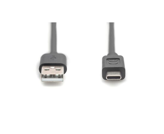 Дата кабель USB 2.0 AM to USB-C 3.0m black Digitus (AK-300148-030-S), зображення 6