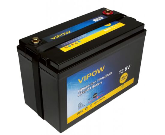 Батарея LiFePo4 Vipow LiFePO4,12.8V-100Ah (LiFePO4128-100/80)