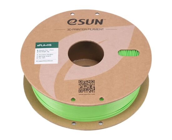 Пластик для 3D-принтера eSUN PLA+ NEON 1.75мм, 1кг, green (PLA+P175V1), зображення 3