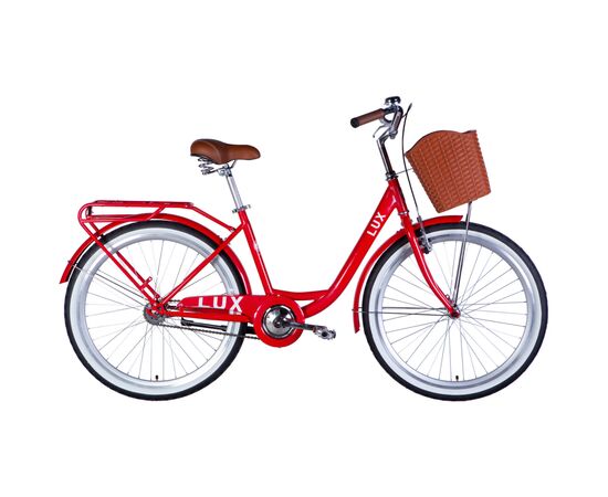Велосипед Dorozhnik 26" LUX Velosteel рама-17" ST 2026 червоний (OPS-D-26-366)