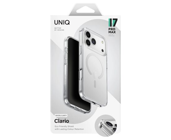 Чехол для мобильного телефона Uniq Clario Apple iPhone 17 Pro Max Transparent (8886463694824), изображение 6