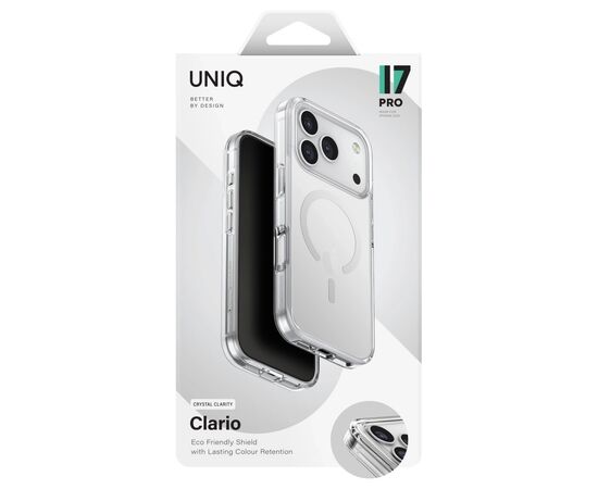 Чохол до мобільного телефона Uniq Clario Apple iPhone 17 Pro Transparent (8886463694787), зображення 6