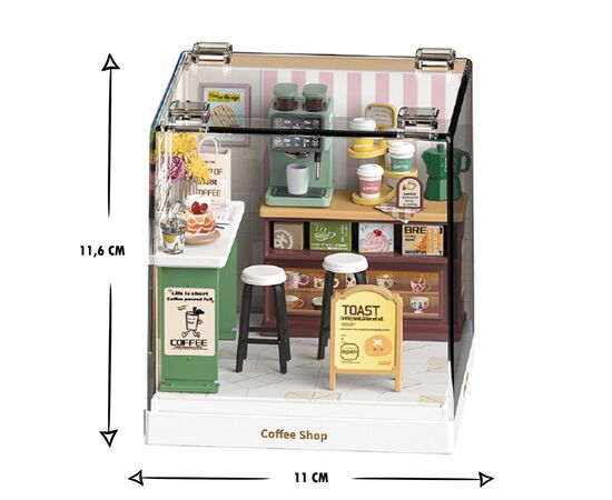 Конструктор Mini House румбокс серии Интерьер Мини – Кофейня (8034), изображение 3