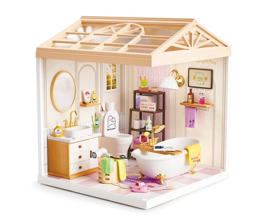 Конструктор Mini House румбокс серии Интерьер – Ванная комната (свет) (8009), изображение 2