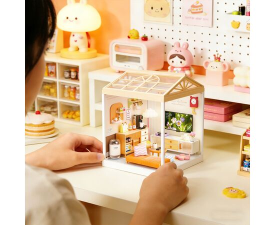 Конструктор Mini House румбокс серії Інтер'єр – Вітальня (світло) (8006), зображення 2