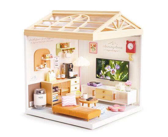 Конструктор Mini House румбокс серії Інтер'єр – Вітальня (світло) (8006), зображення 3