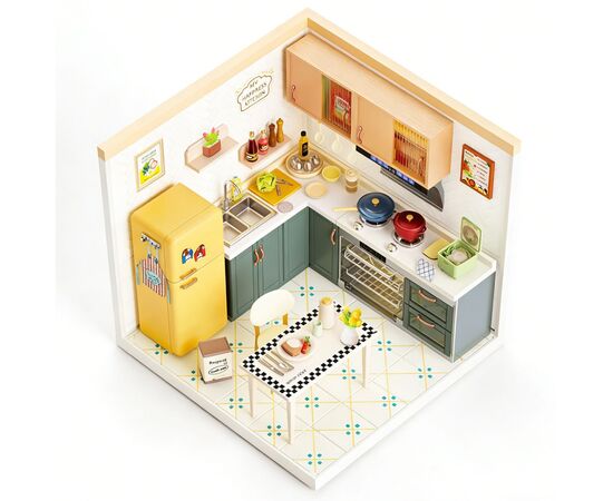 Конструктор Mini House румбокс серії Інтер'єр – Вітальня (світло) (8005), зображення 6