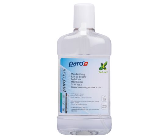 Ополаскиватель для полости рта Paro Swiss dent с аминофторидом 500 мл (7610458026762), изображение 2