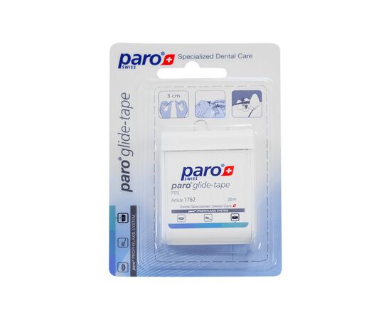 Зубная нить Paro Swiss glide-tape лента тефлоновая 20 м (7610458017623), изображение 2
