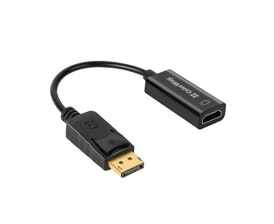 Перехідник HDMI F to DisplayPort M 4K30Hz black ColorWay (CW-AD-DPHD)