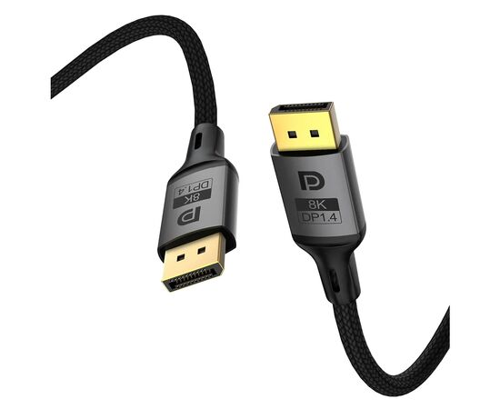 Кабель мультимедийный DisplayPort M to DisplayPort M 1.5m V1.4 8K black ColorWay (CW-CBDP093-BK), изображение 2