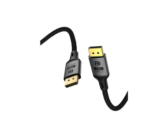 Кабель мультимедійний DisplayPort M to DisplayPort M 1.5m V2.1 16K black ColorWay (CW-CBDP091-BK), зображення 2