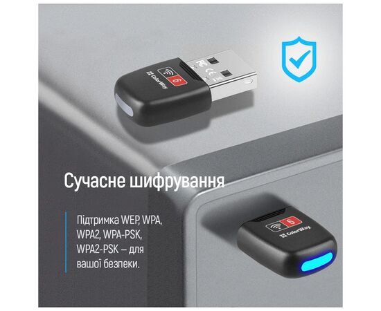Мережева карта Wi-Fi ColorWay CW-AD-W1, зображення 10