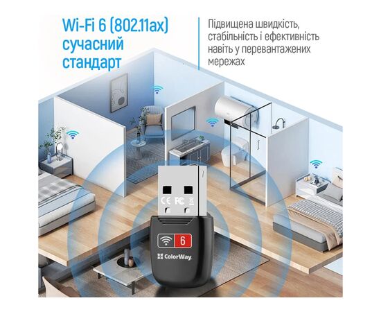 Мережева карта Wi-Fi ColorWay CW-AD-W1, зображення 11