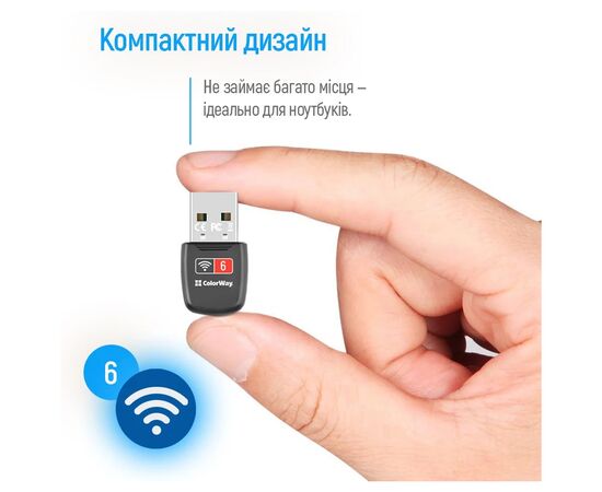 Мережева карта Wi-Fi ColorWay CW-AD-W1, зображення 12