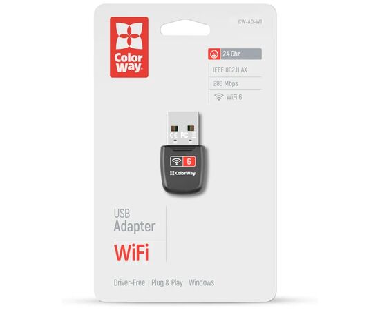 Мережева карта Wi-Fi ColorWay CW-AD-W1, зображення 5