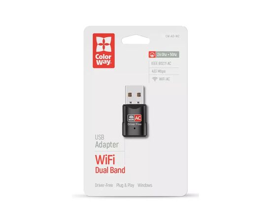 Мережева карта Wi-Fi ColorWay CW-AD-W2, зображення 6