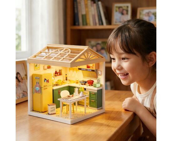 Конструктор Mini House румбокс серії Інтер'єр – Вітальня (світло) (8005), зображення 10