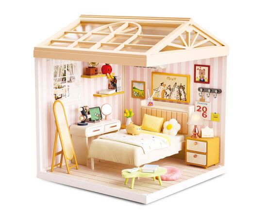 Конструктор Mini House румбокс серії Інтер'єр – Спальня (світло) (8004), зображення 2