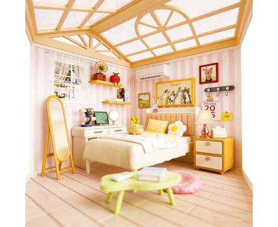 Конструктор Mini House румбокс серії Інтер'єр – Спальня (світло) (8004), зображення 5
