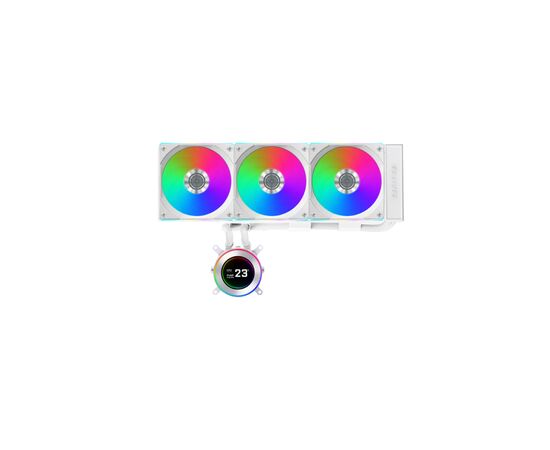 Система жидкостного охлаждения Lian Li HydroShift II LCD-C 360 FANLESS White (G89.GHS2LCD36W.00), изображение 3