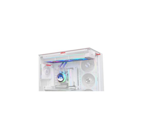 Система жидкостного охлаждения Lian Li HydroShift II LCD-C 360 FANLESS White (G89.GHS2LCD36W.00), изображение 7