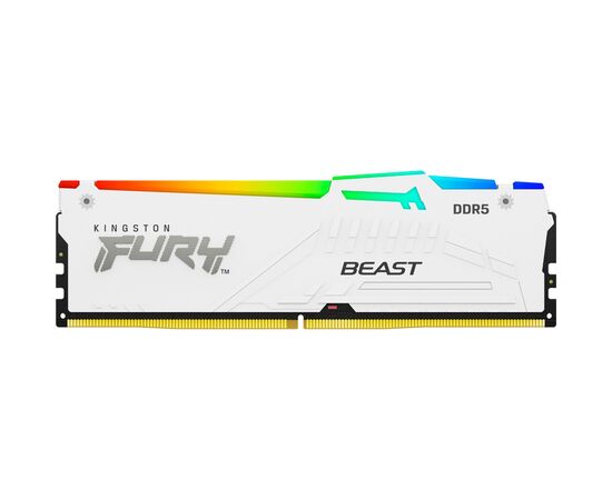 Модуль памяти для компьютера DDR5 16GB 6000 MHz Beast White RGB EXPO Kingston Fury (ex.HyperX) (KF560C36BWE2A-16)
