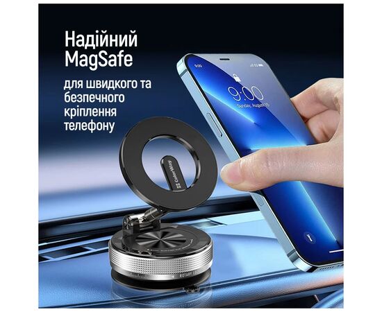 Универсальный автодержатель ColorWay MagSafe 360° Black (CW-CHM21-BK), изображение 5