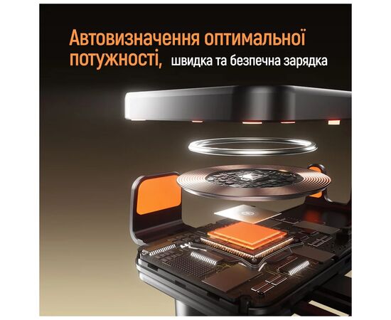 Універсальний автотримач ColorWay Ultra-mini. автозажим, Wireless Charger 15W Black (CW-CHAW069Q-BK), зображення 8