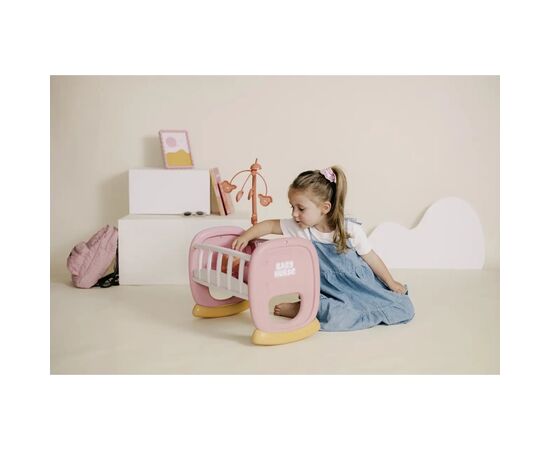 Игровой набор Smoby Колыбель Беби Ньорс. Терракотовая пудра с мобилем, 18 мес (7600220390), изображение 10