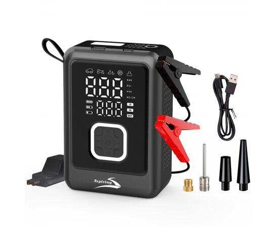 Пуско зарядное устройство Aspiring 8000mAh 800A Jump 4 Power bank 3-in-1 with inflator (VTR-P4)