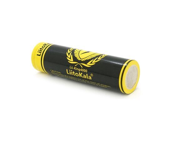 Аккумулятор 18650 4000mah (3800-4000mah), 3.7V(2.75-4.2V) Liitokala (King-4000), изображение 2