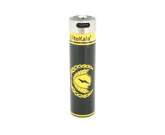 Аккумулятор 18650 4000mah (3800-4000mah), 3.7V(2.75-4.2V), Type-C, 70.5*18.5mm Liitokala (USB-King4000)