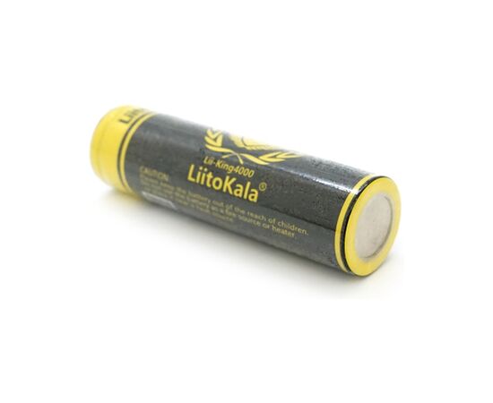 Аккумулятор 18650 4000mah (3800-4000mah), 3.7V(2.75-4.2V) Liitokala (King-4000-JT), изображение 2